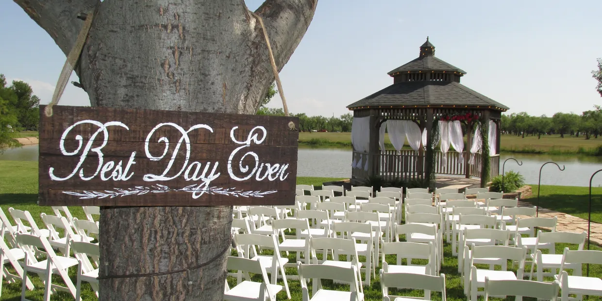 Gazebo with chairs set